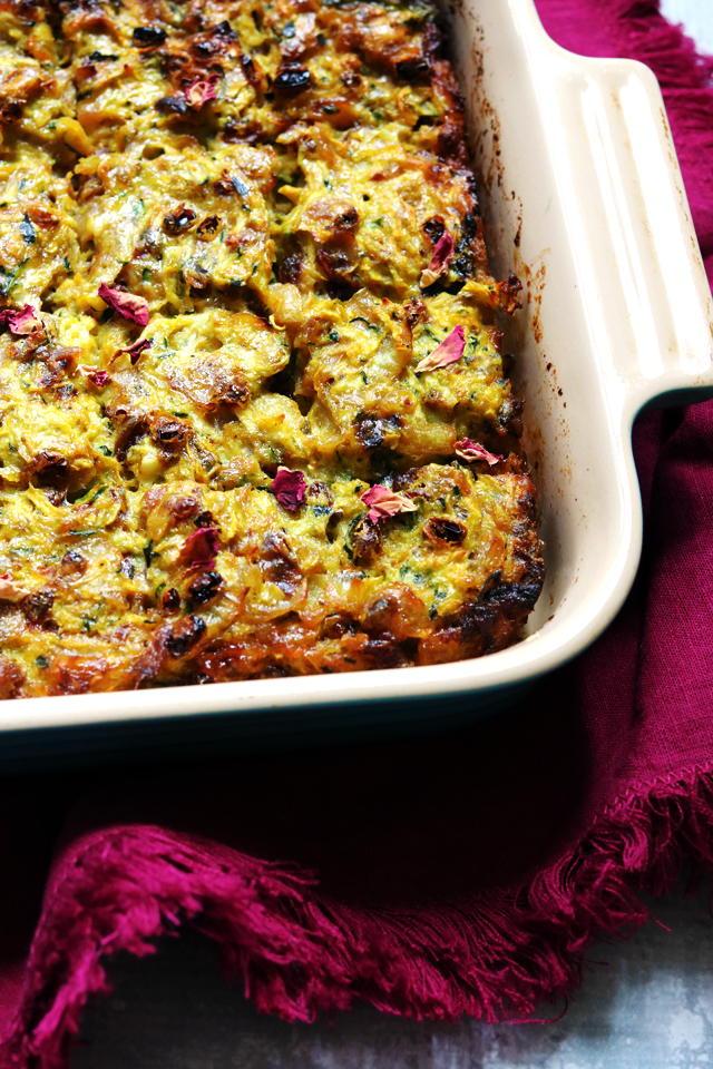 Persian Zucchini Frittata (kookoo kadoo)