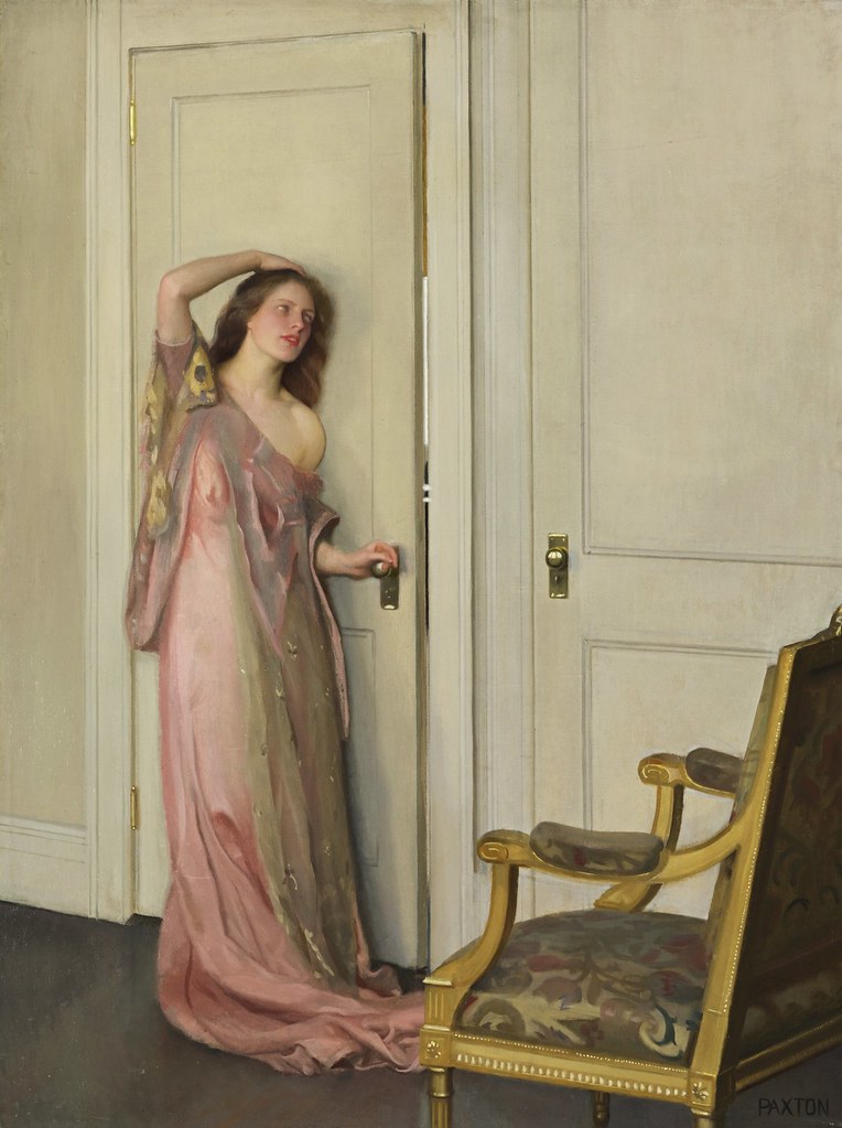 William McGregor Paxton (1869-1941) - The other door
