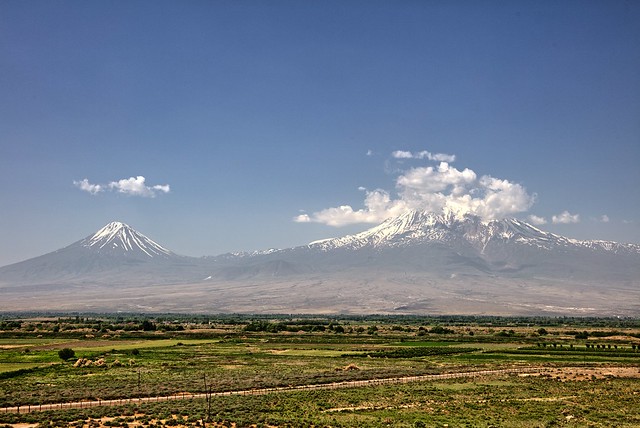 Mount Ararat with Little Ararat on the left