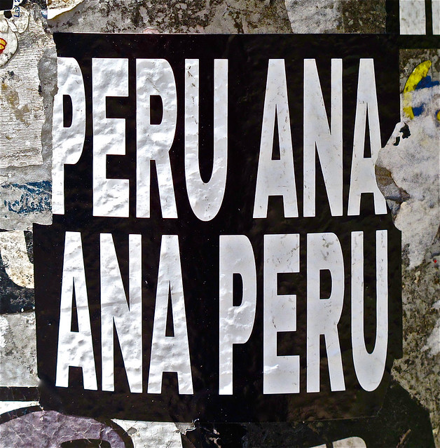 Sticker. Lower Manhattan . PERU ANA. ANA PERU.