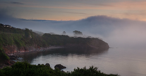 devon england paington coastline lowcloud mist dawn kencame fuji xt2