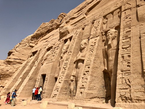 Temple of Hathor and Nefertari, Abu Simbel, AG, EGY by w_lemay, This is the temple complex of Abu Simbel, located on the shores of Lake Nasser in the far south of E