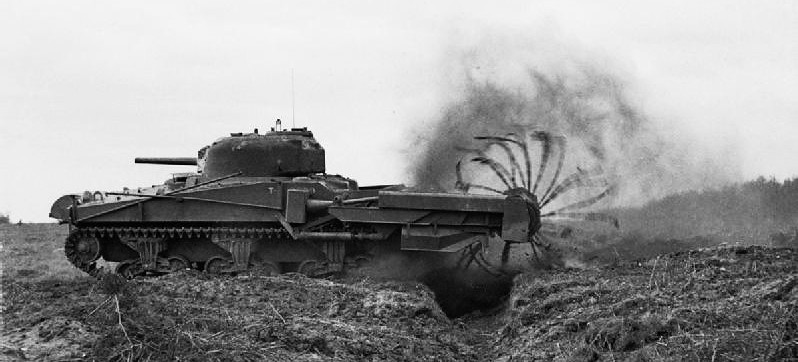 1:76 Airfix 02320V M4 Sherman 'Crab' mine-clearing tank 