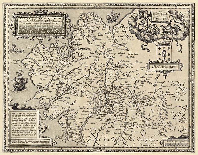 Abraham Ortelius (1527-1598) - Del Reyno De Galizia (1603)