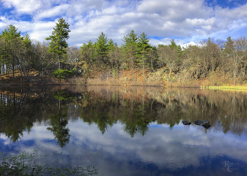 boston ma malden massachusetts melrose newengland pinebankspark bluesky clouds forest iphone iphone6 iphoneography lake landscape panorama park pond reflection reflections trees water unitedstates