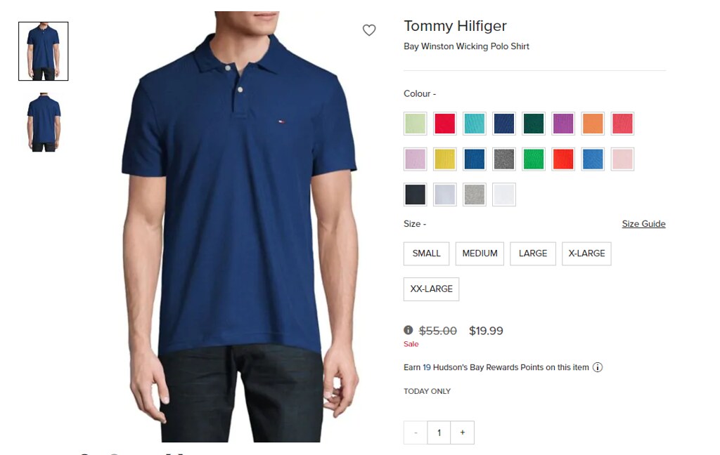 tommy hilfiger polo shirt canada