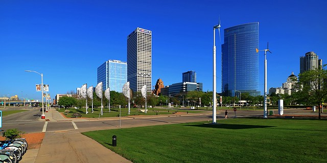 A view of the site for the proposed Lakefront Gateway Plaza