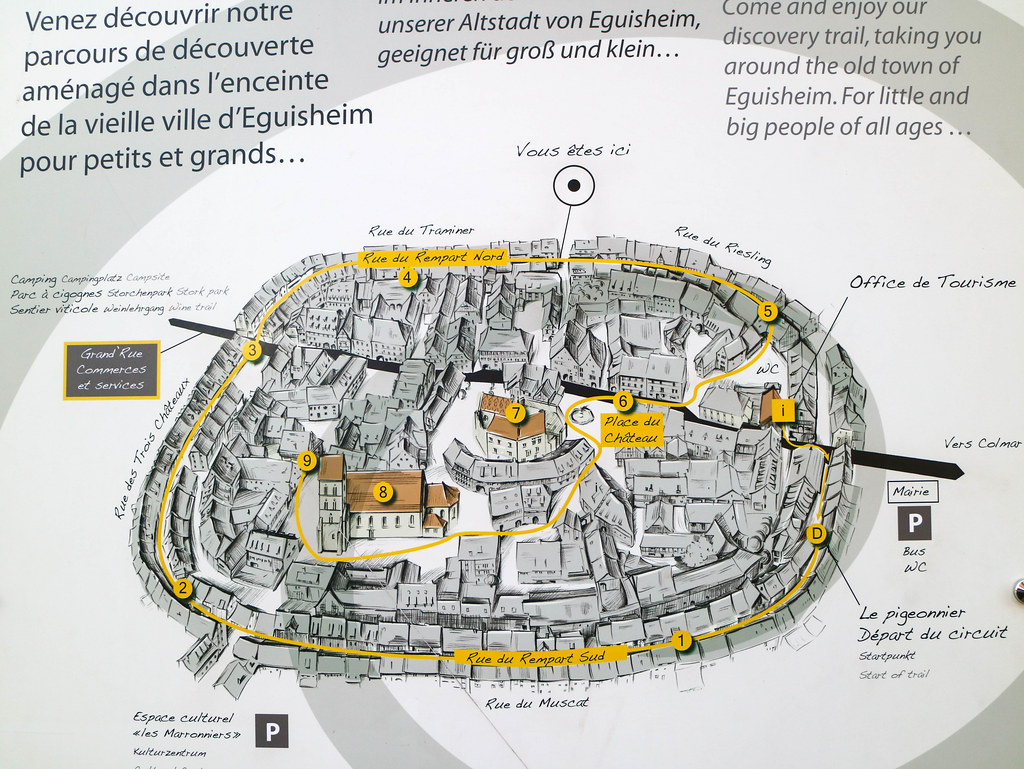 Mapa de Eguisheim