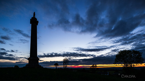 monument hillsbrough county down northern ireland marquis sky clouds sunset field canon landscape tree