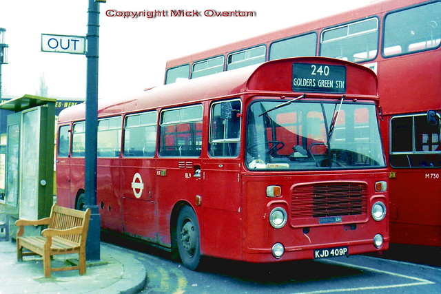 1976 Bristol LH BL9 KJD409P route 240 EW74 substitute for Metrobus