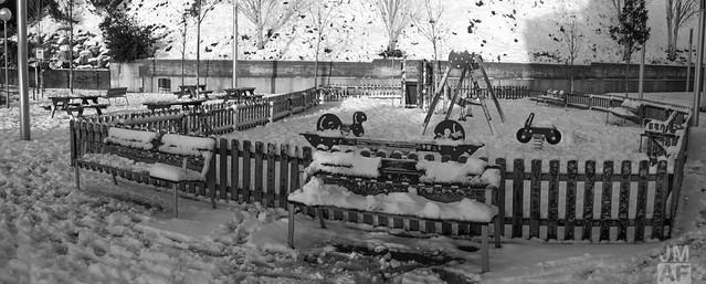 Kid's Playground - covered by snow
