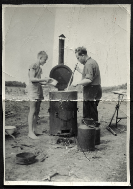 Album E101 Pfadfinder, DPSG, Zeltlager in Mölln, postwar, 1940er
