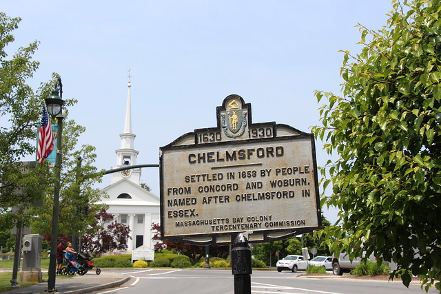 Massachusetts Bay Colony Tercentenary Commission Marker - Chelmsford