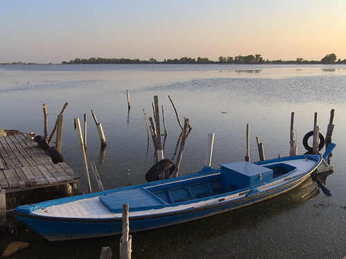 panasonic1232mmf3556 boat calm fishing lake sea sundown sunset water