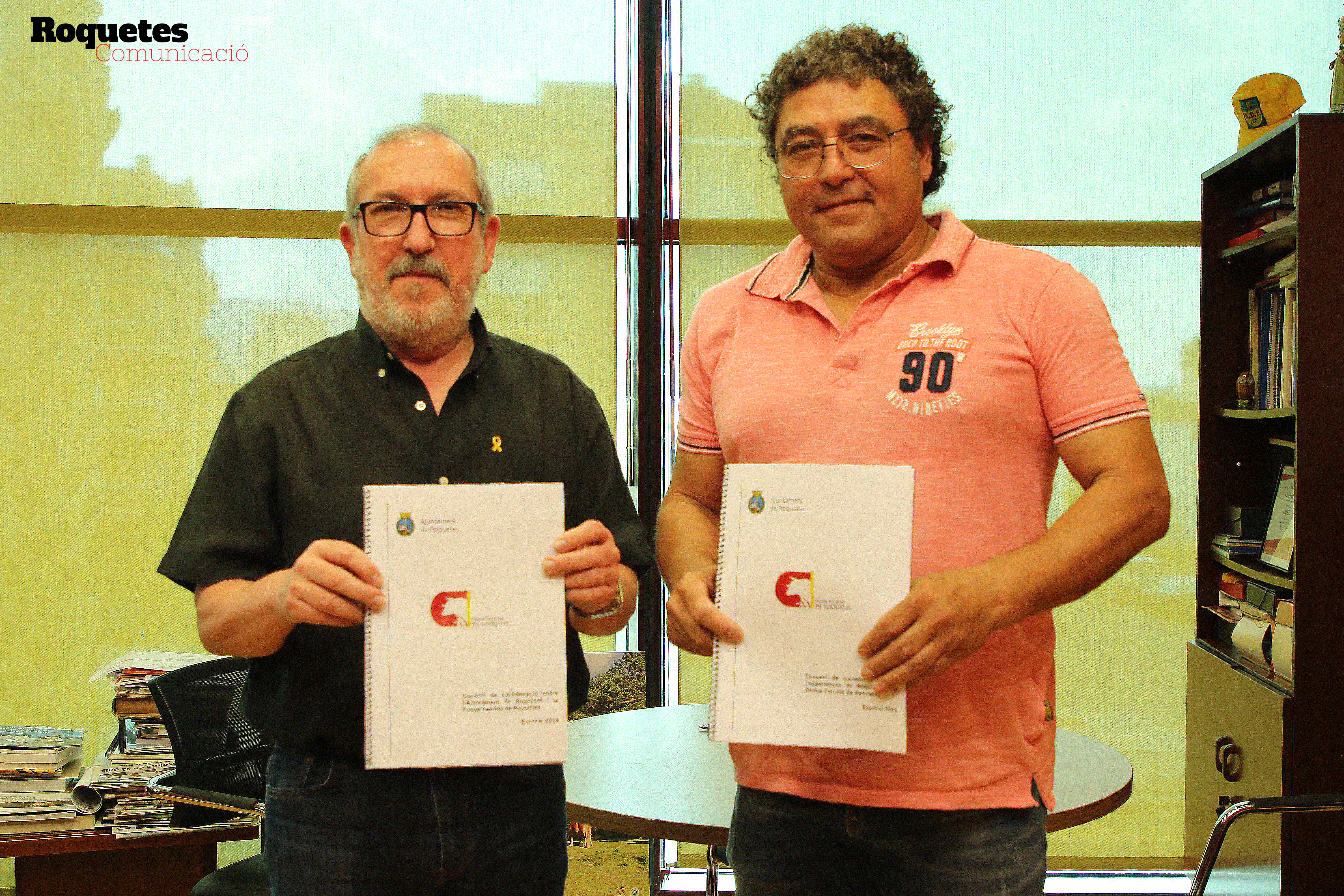 Signatura de conveni amb la Penya Taurina Roquetes. 07-06-19