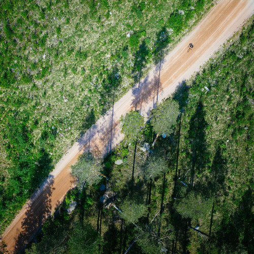 dji eteläsavo europe finland mavic mavic2pro mäntyharju southernsavonia aerial drone forest gravelroad nature road summer topdown