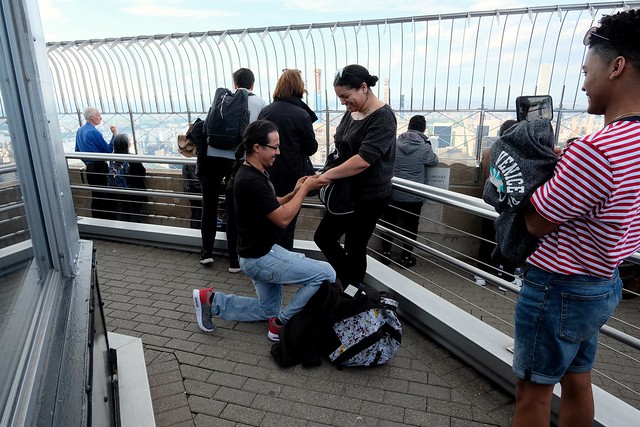 marriage proposal ( Empire State Building )