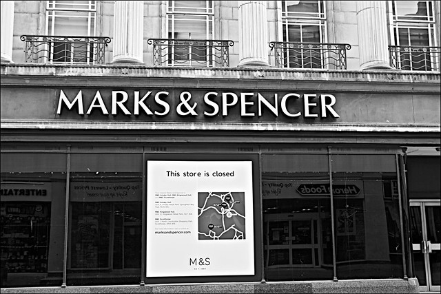 M&S closed Monochrome
