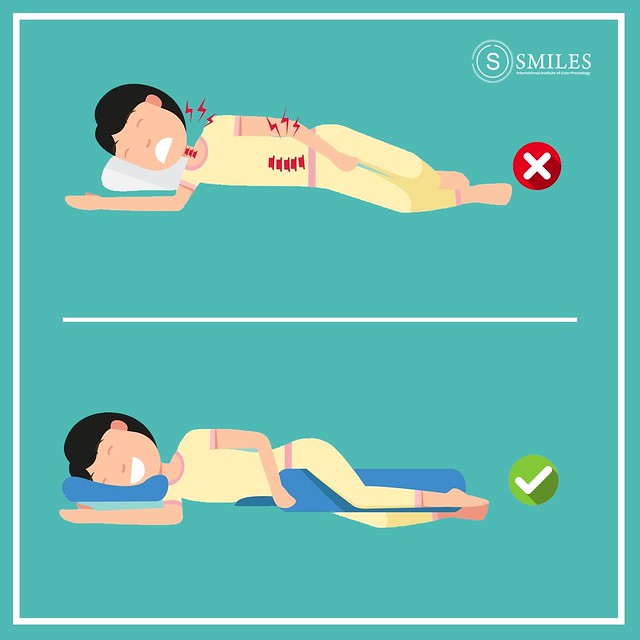 Stomach and neck pain sleeping position- siicp