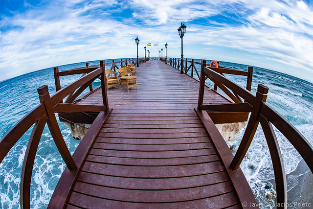 Marbella wooden pier