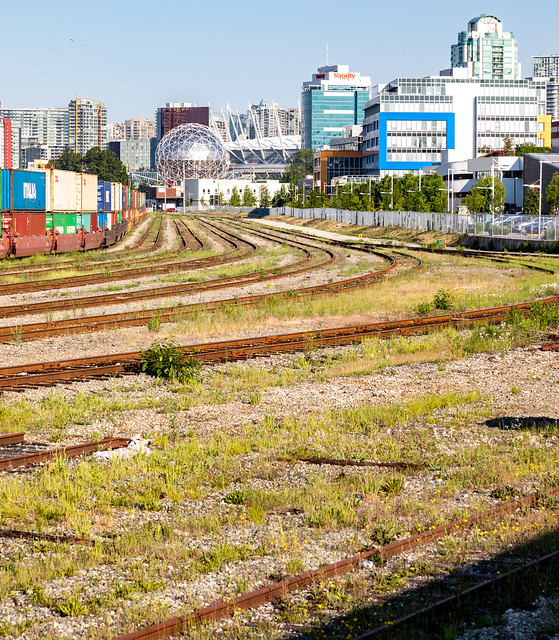 Preview of our holiday in Canada and Alaska. - Vancouver railway yards, Canada.