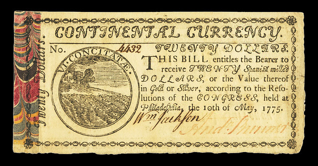 May 10, 1775 Continental Currency $20