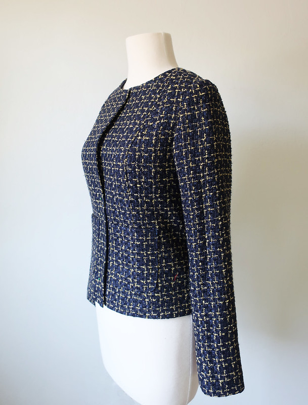 SunnyGal Studio Sewing: Vogue 7975 jacket in metallic boucle for a 