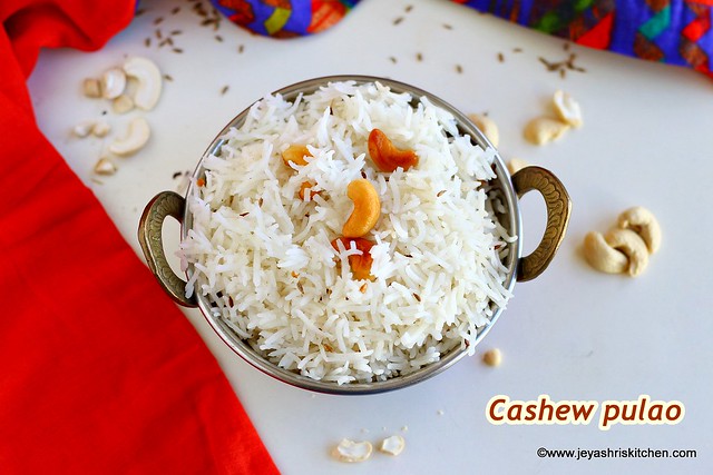 Cashew pulao
