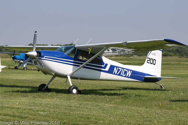 N71CW - 1962 build Cessna 180E Skywagon, visiting Barton