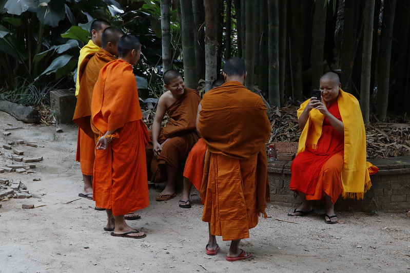 Monks at Wat Phrathat Doi Suthep
