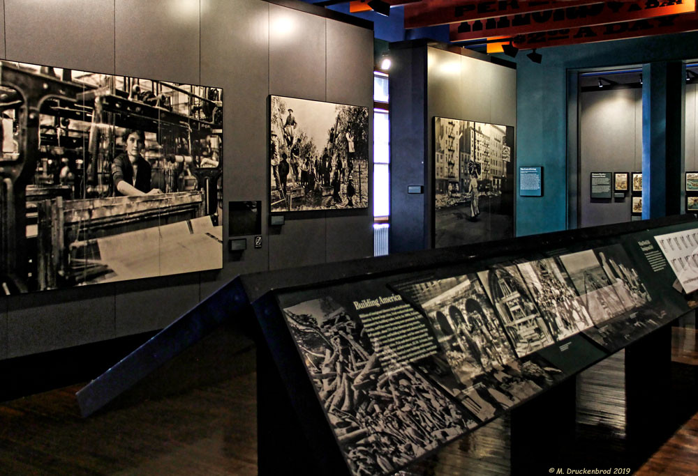 Displays of the Peak Immigration Years at Ellis Island