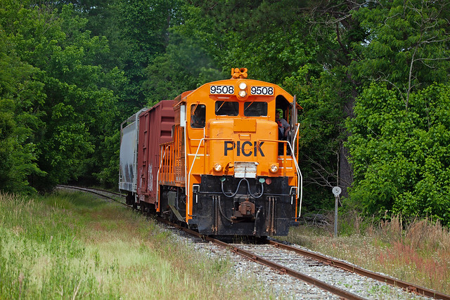 PICK Pickens Railroad Belton Local U18B #9508 MP 5, Campbell, SC