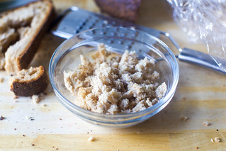 grated or torn old bread