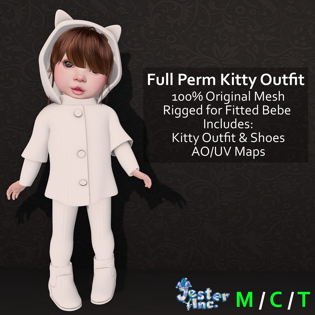 Presenting the new Full Perm Kitty Outfit from Jester Inc.