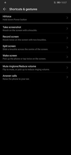 Huawei P30 Pro - Screenshot - Shortcuts