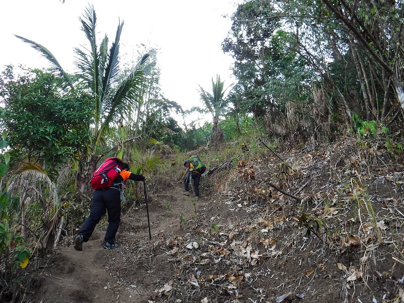 Steep ascent