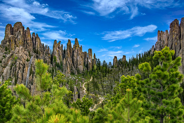 Cathedral Spires trail, Custer State Park SD.