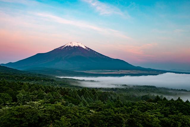 June Fuji at dawn