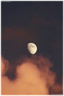 Sunset with moon - Tramonto con la luna