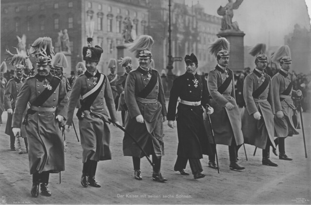The German Kaiser with his six sons