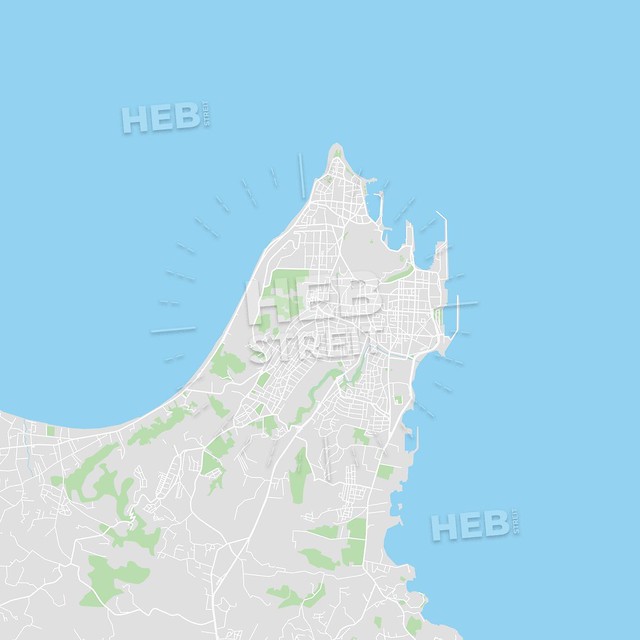 [Light Maps]  Printable map of Rhodes, Greece