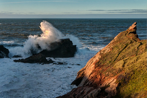 Rompientes by ccc.39, Simetría natural en la playa del Cuerno, Asturiasasturias sallnas playadelcuerno atardecer costa roc