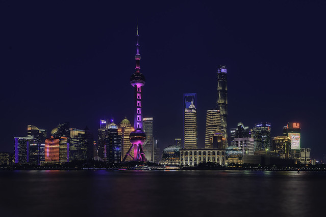 Shanghái Midnight skyline