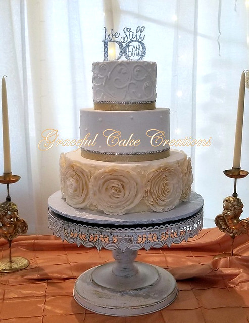 60th wedding anniversary cake | 60 wedding anniversary cake, 60th  anniversary cakes, Wedding anniversary cakes