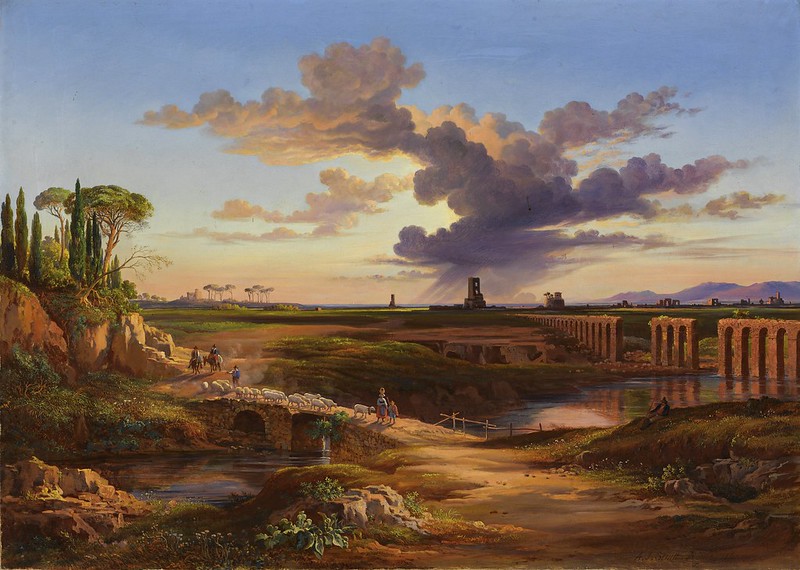 Arthur John Strutt (1819-1888) - La via Appia, campagna romana (1860)
