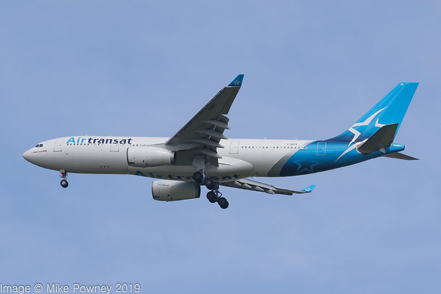 C-GGTS - 1999 build Airbus A330-243, inbound to Manchester now in the latest  Air Transat colours