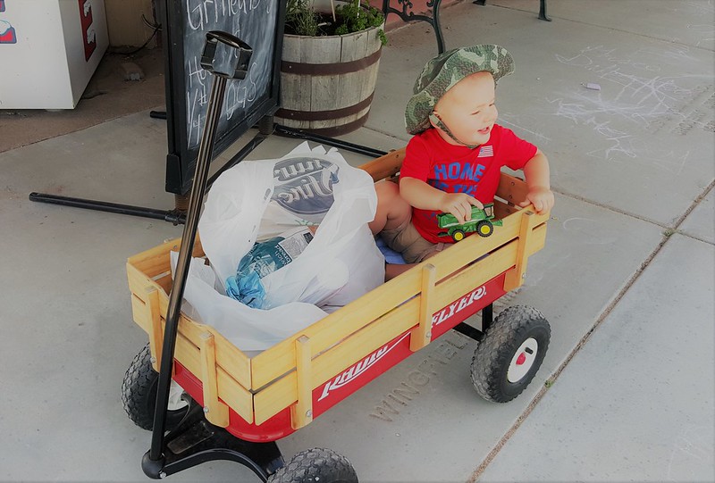 Mason and I have made many trips to the grocery store in McDonald, KS.