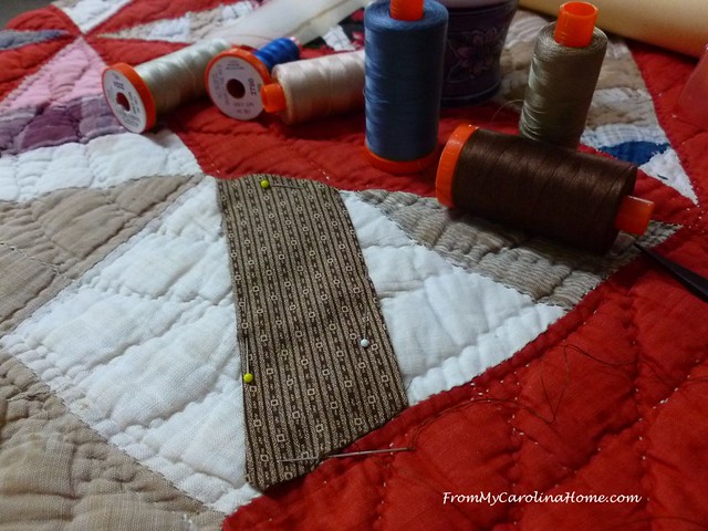 Quilt Repair by Hand at FromMyCarolinaHome.com