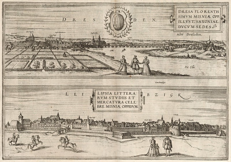 Georg Braun & Franz Hogenberg - Dresden & Leibzigk (1575)