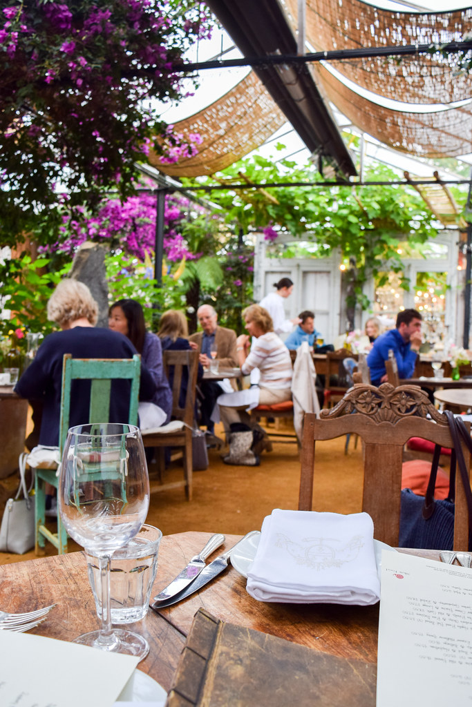 Lunch Table at Petersham Nurseries, Richmond